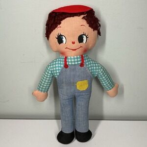 Dolls of Distinction Ragdoll Knickerbocker Brown Hair Gingham Western Prairie